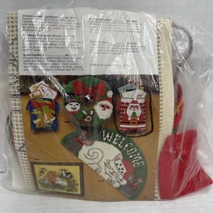 1980 Christmas Latch Hook Kit Artcraft Concepts Santa Cardholders